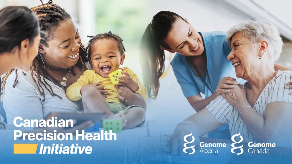 CPHI graphic showing the initiative's logo and two images of patients interacting with doctors.